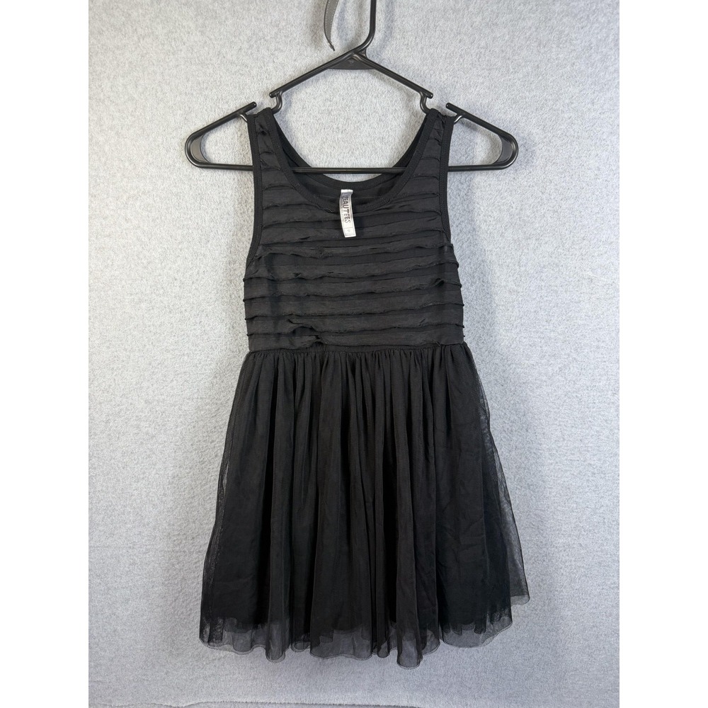 Beautees Dress Girls 10 Black Tutu Sleeveless Tulle Skirt Party Formal Holiday